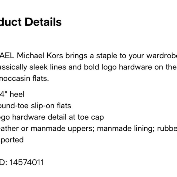 Michael Kors Lillie Mocassin Flats - Picture 4 of 4